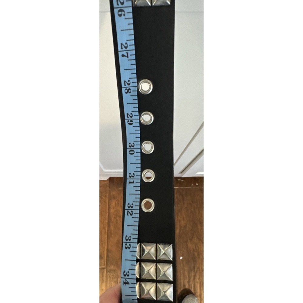 Punk Studded Belt for Women Rock Threads Goth Stud Pyramid Gothic Clothing Small - Picture 5 of 5
